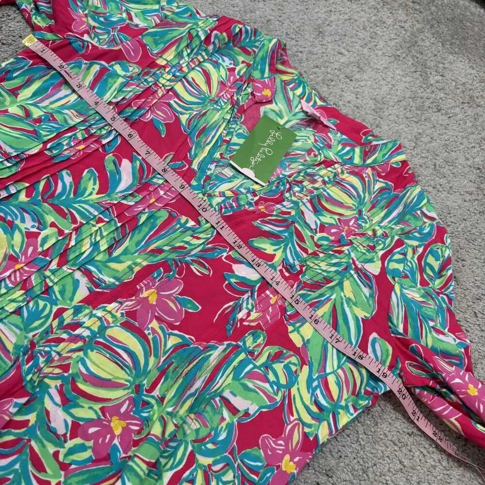 Lilly Pulitzer Sarasota Tunic Jungle Tumble Size M Tropical Preppy